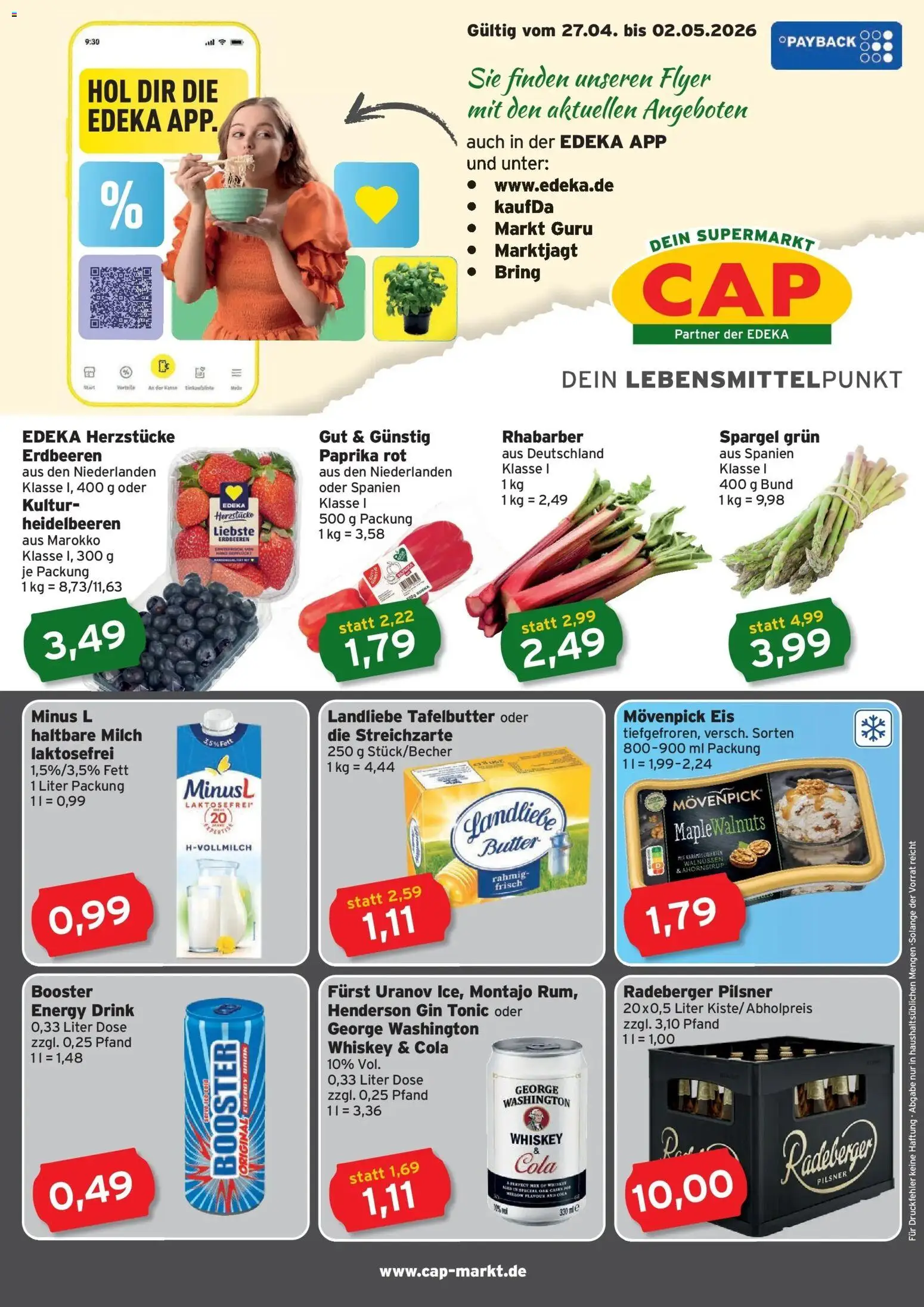 Vorschau von dem Prospekt des Geschäftes CAP Markt, gültig ab dem 27.04.2026