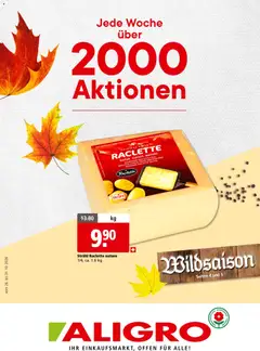 Vorschau des Merkblatts Aligro aktionen Gourmand Schlieren, Gossau SG, Frauenfeld vom Shop Aligro gültig von 26.10.2026 bis 31.10.2026