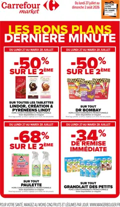 Prévisualisation de Carrefour Market Les bons plans derniere minute du magasin Carrefour Market formulaire valide 27/07/2026