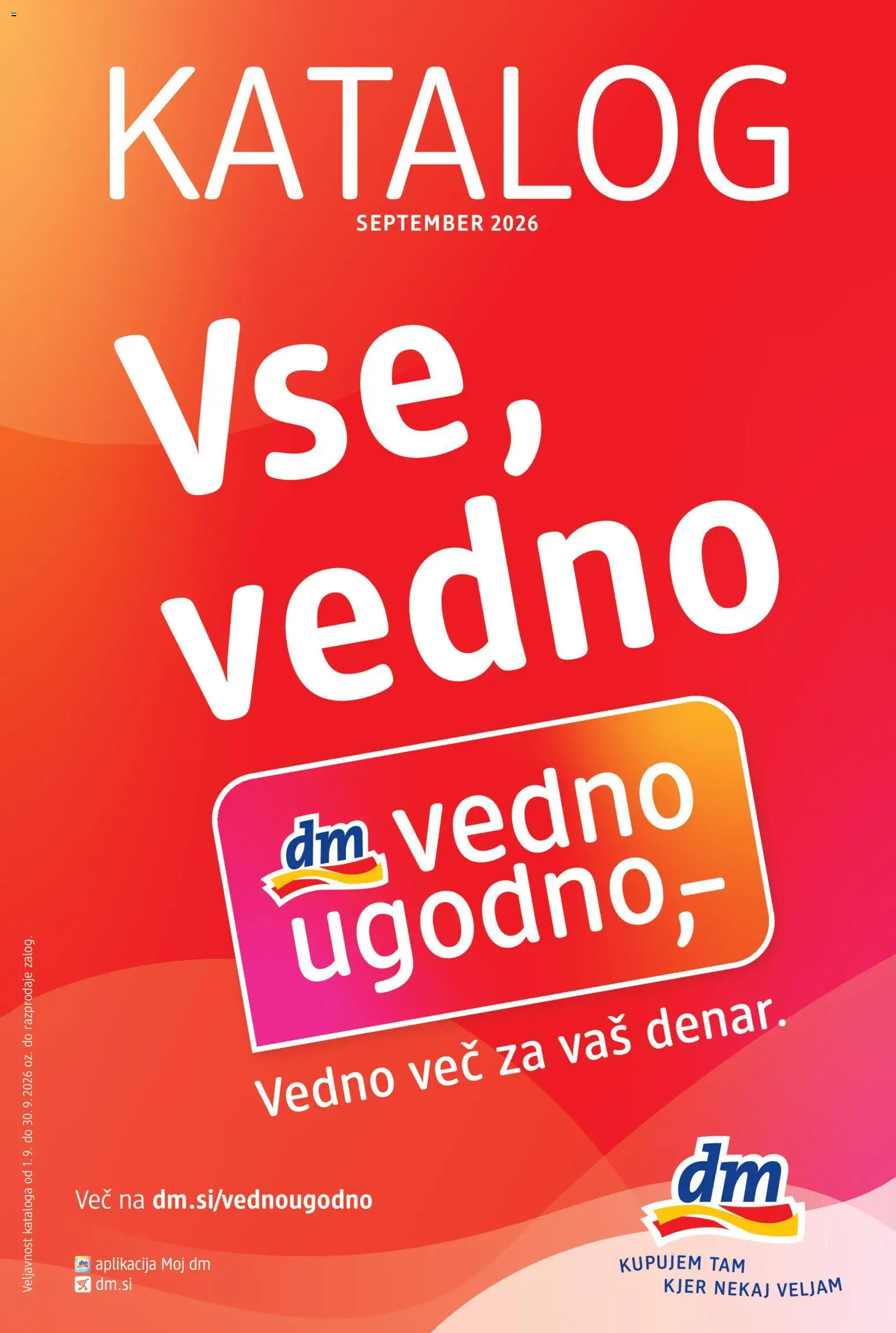 Predogled kataloga iz trgovine DM Drogerie Markt veljaven od 01.09.2026