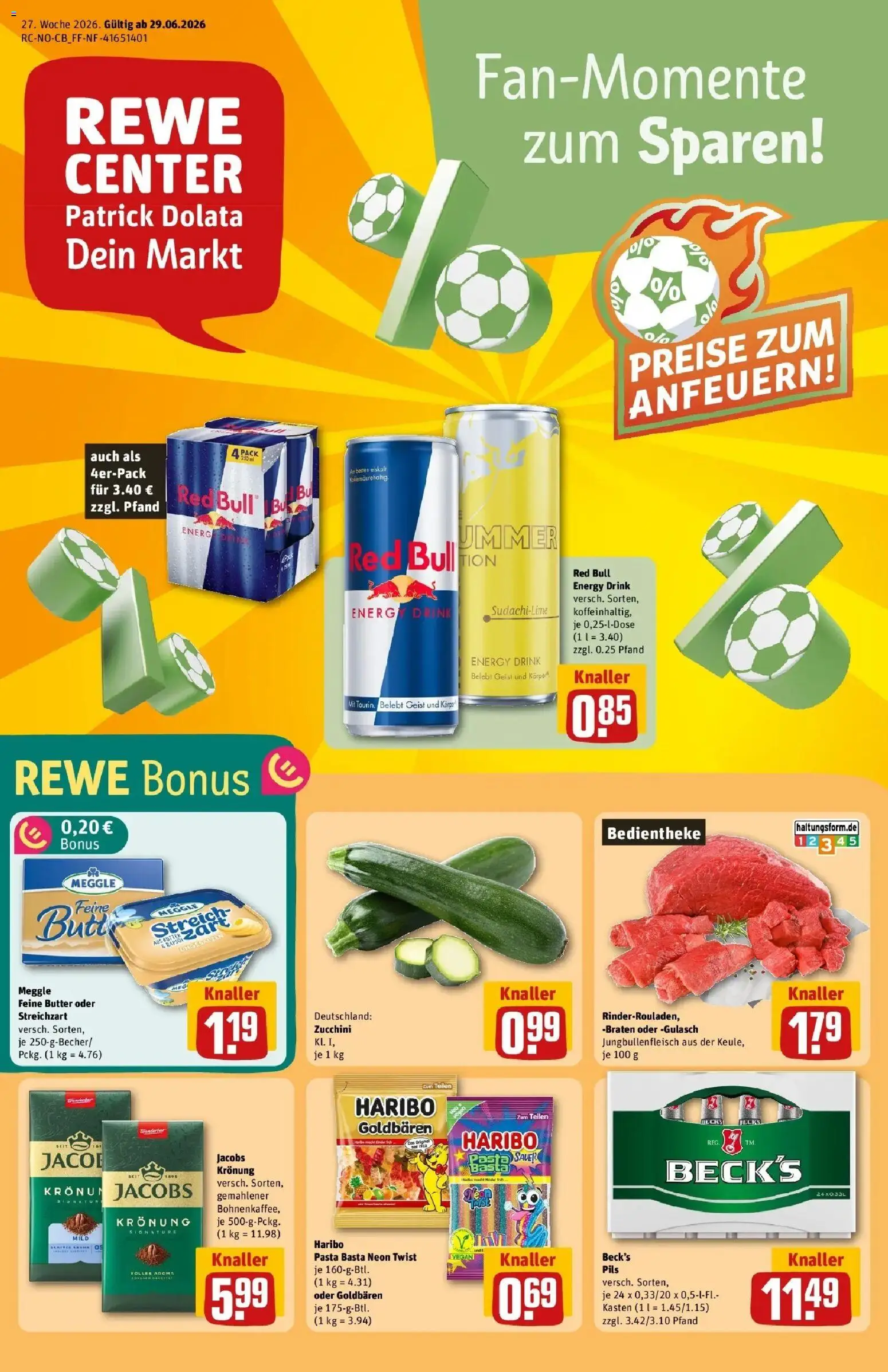 Vorschau von dem Prospekt des Geschäftes Rewe, gültig ab dem 29.06.2026