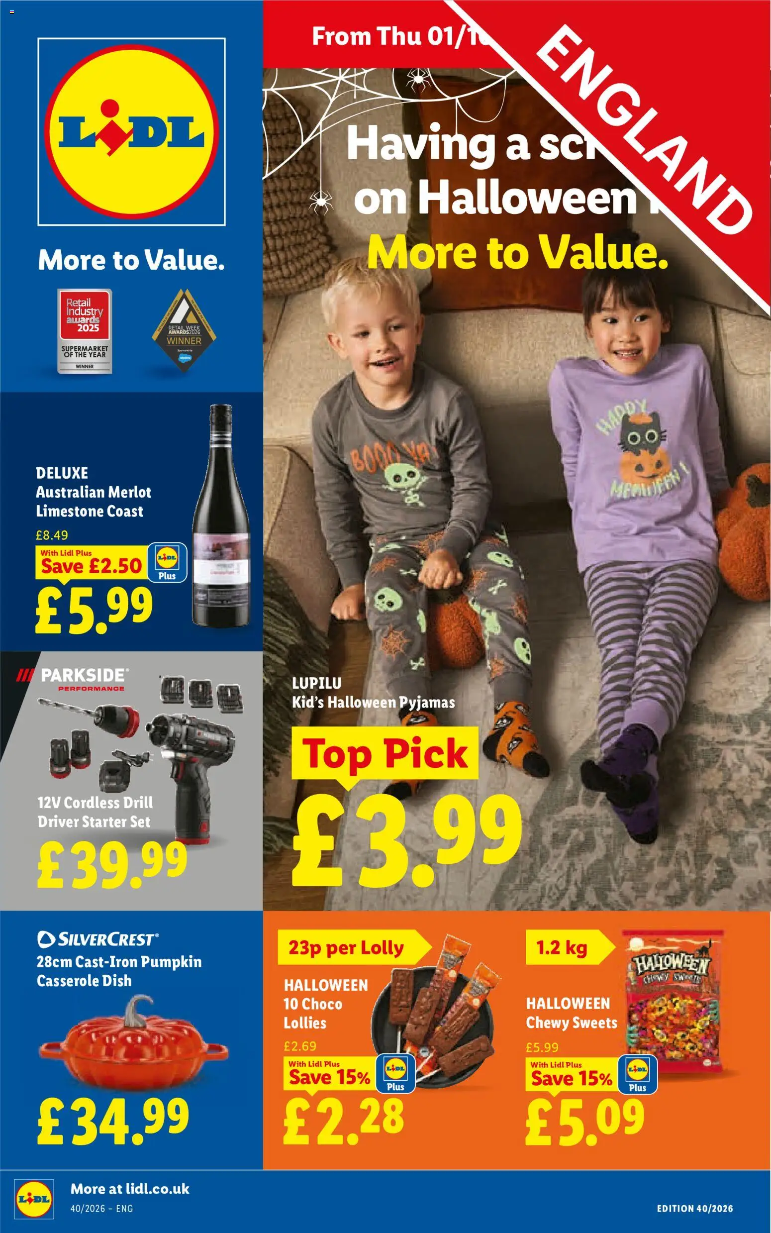 Preview of Lidl Weekly offers Lidl England valid from 01/10/2026