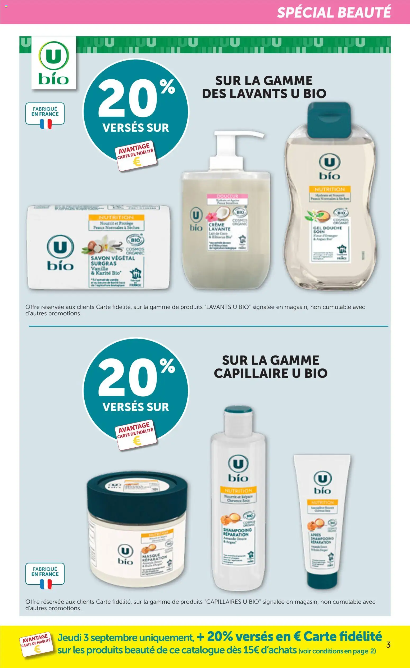 Prévisualisation de bi1 Catalogue la beaute à prix bas du magasin bi1 formulaire valide 01/09/2026 - Gel douche, Douche, Vanille, Crème, Masque, Shampooing, Savon, Produits beauté