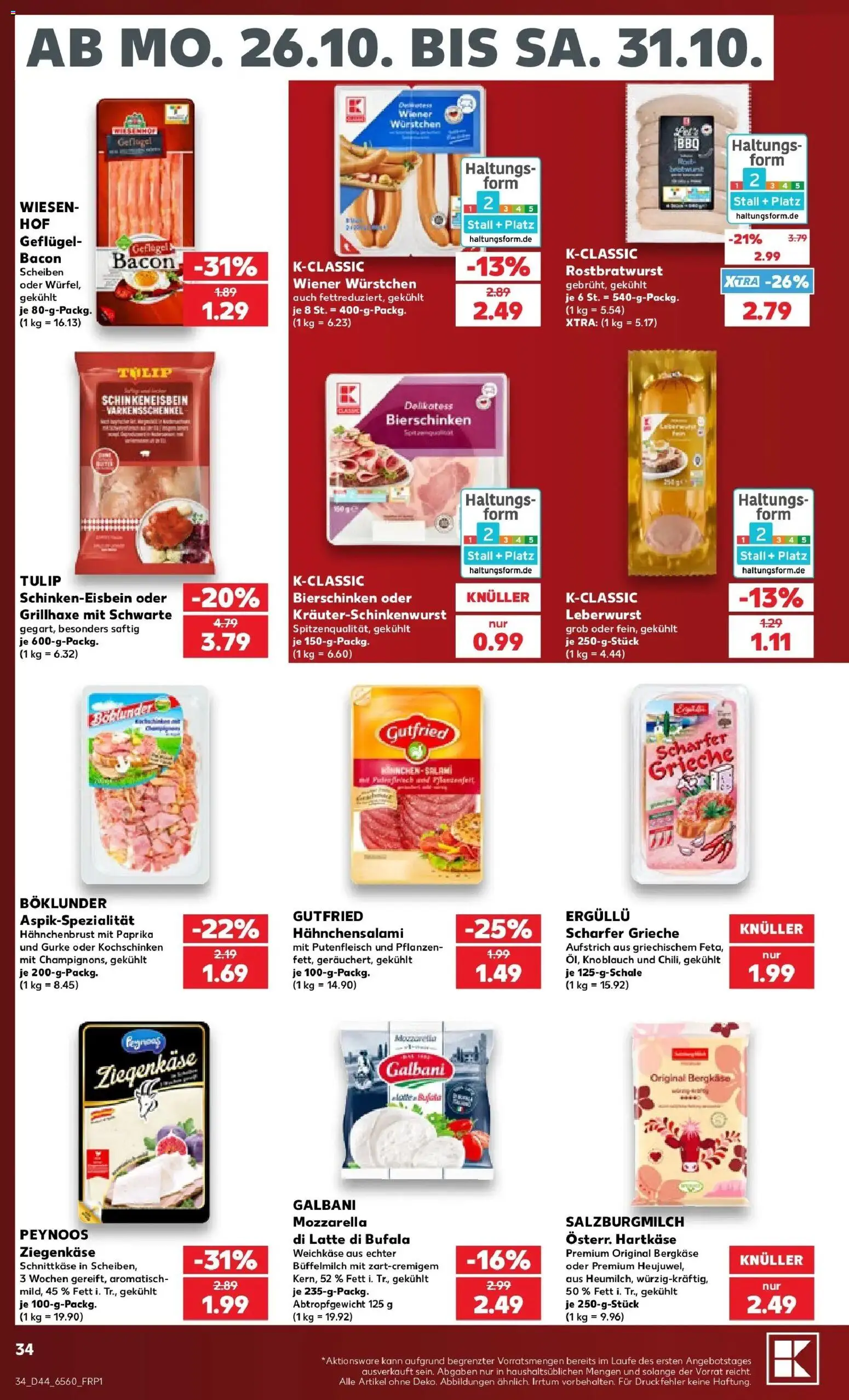 Vorschau von dem Prospekt des Geschäftes Kaufland, gültig ab dem 26.10.2026