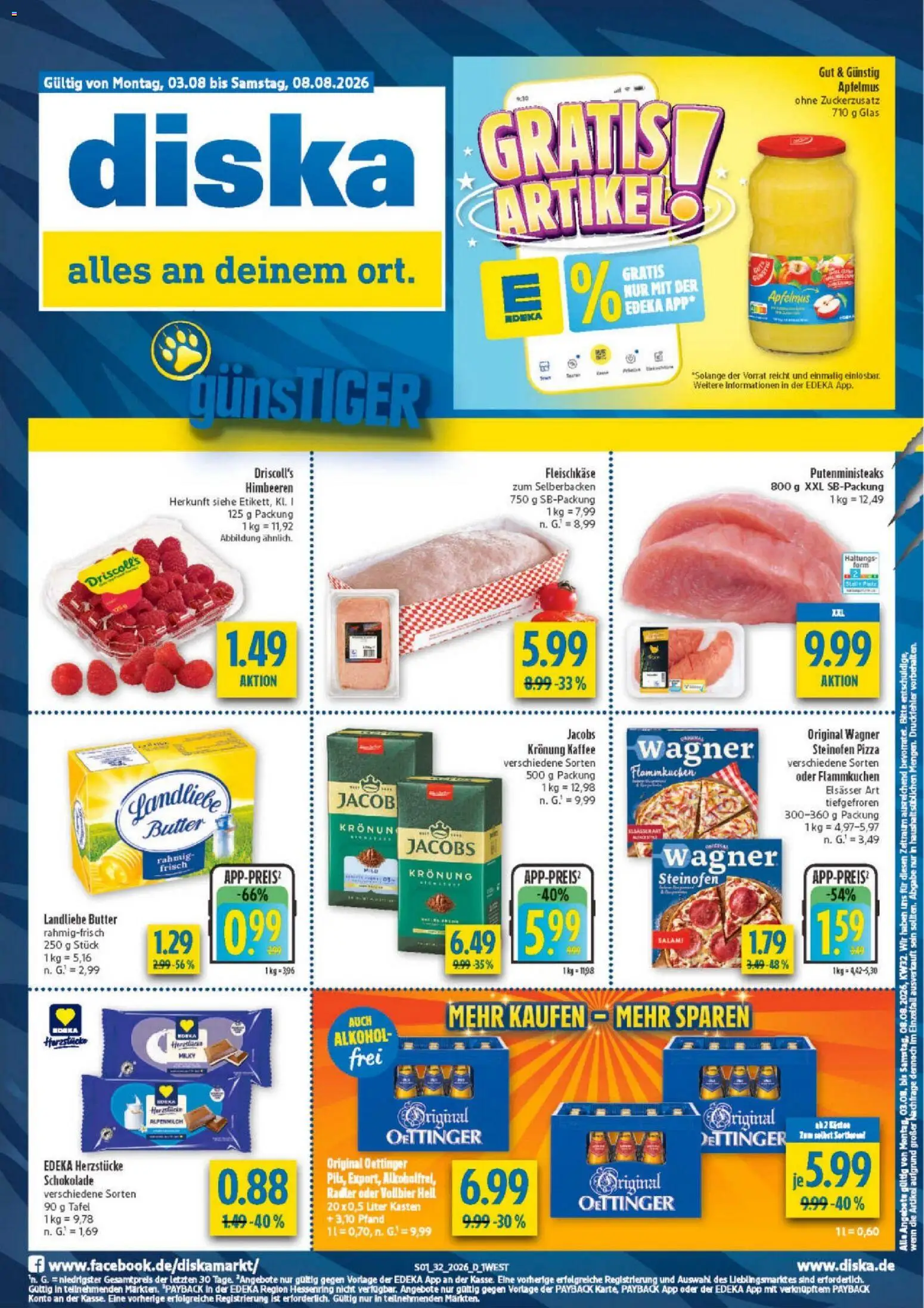 Vorschau von dem Prospekt des Geschäftes Diska, gültig ab dem 03.08.2026