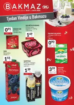 Pregled letka Bakmaz Tjedan Vindije trgovine Bakmaz vrijedi od 20.07.2026