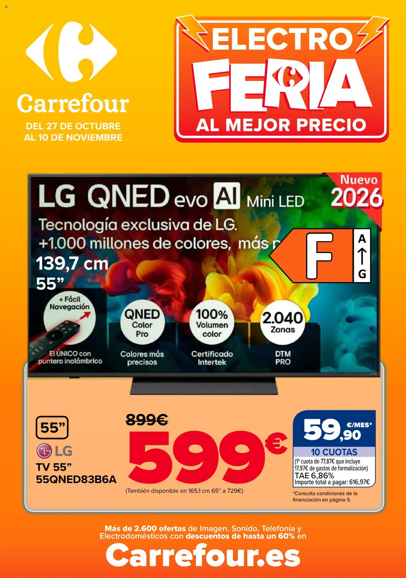 Vista previa del folleto de la tienda Carrefour válido desde el 27/10/2026 - Televisión, Navegación