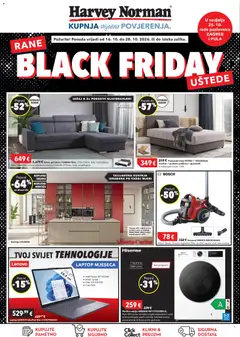 Pregled letka Harvey Norman Black Friday trgovine Harvey Norman vrijedi od 16.10.2026