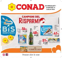 Anteprima dell'opuscolo Campioni del risparmio dal negozio Conad valido da 30/06/2026
