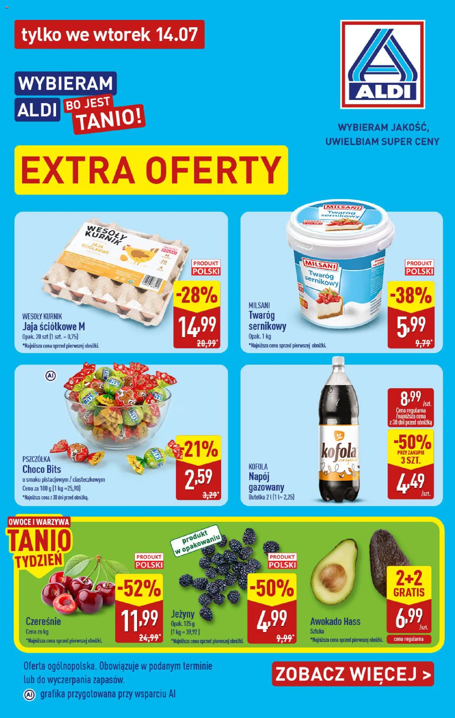 Pogląd gazetki "Aldi gazetka - Extra oferta" ze sklepu Aldi ważnej od 14.07.2026