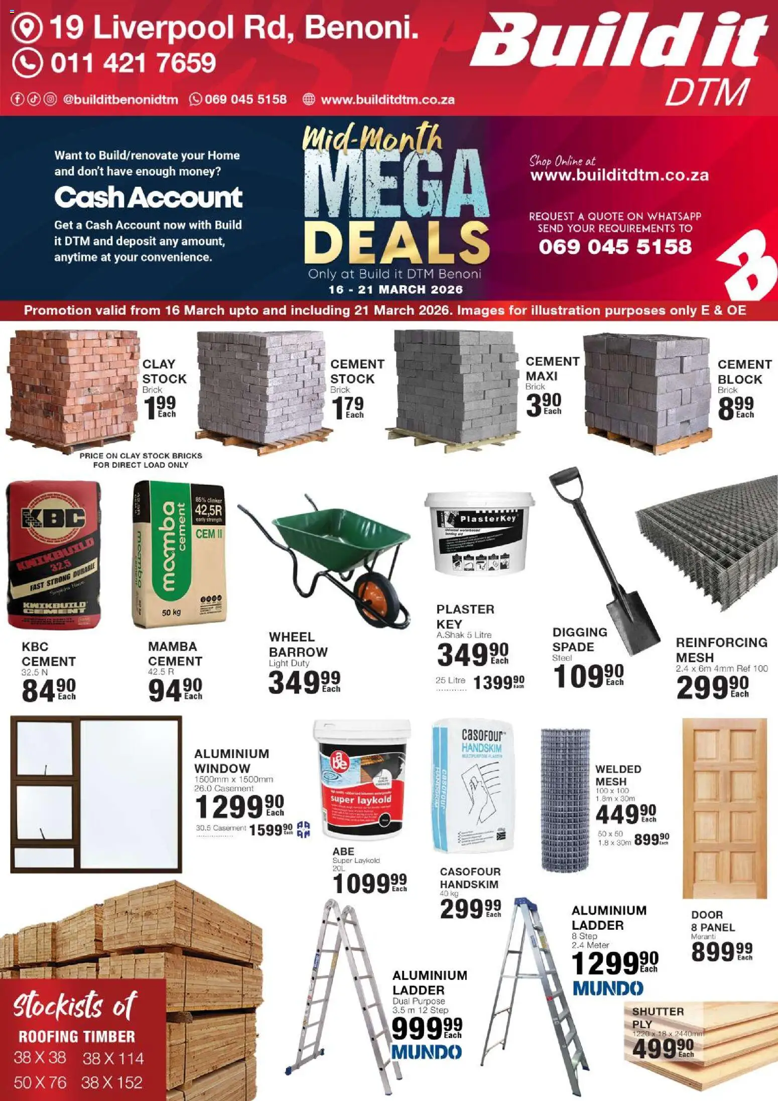 Build It Mid Month Promo from 16/03 - 21/03/2026
