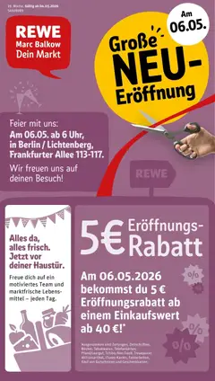 Vorschau von dem Prospekt des Geschäftes Rewe, gültig ab dem 04.05.2026