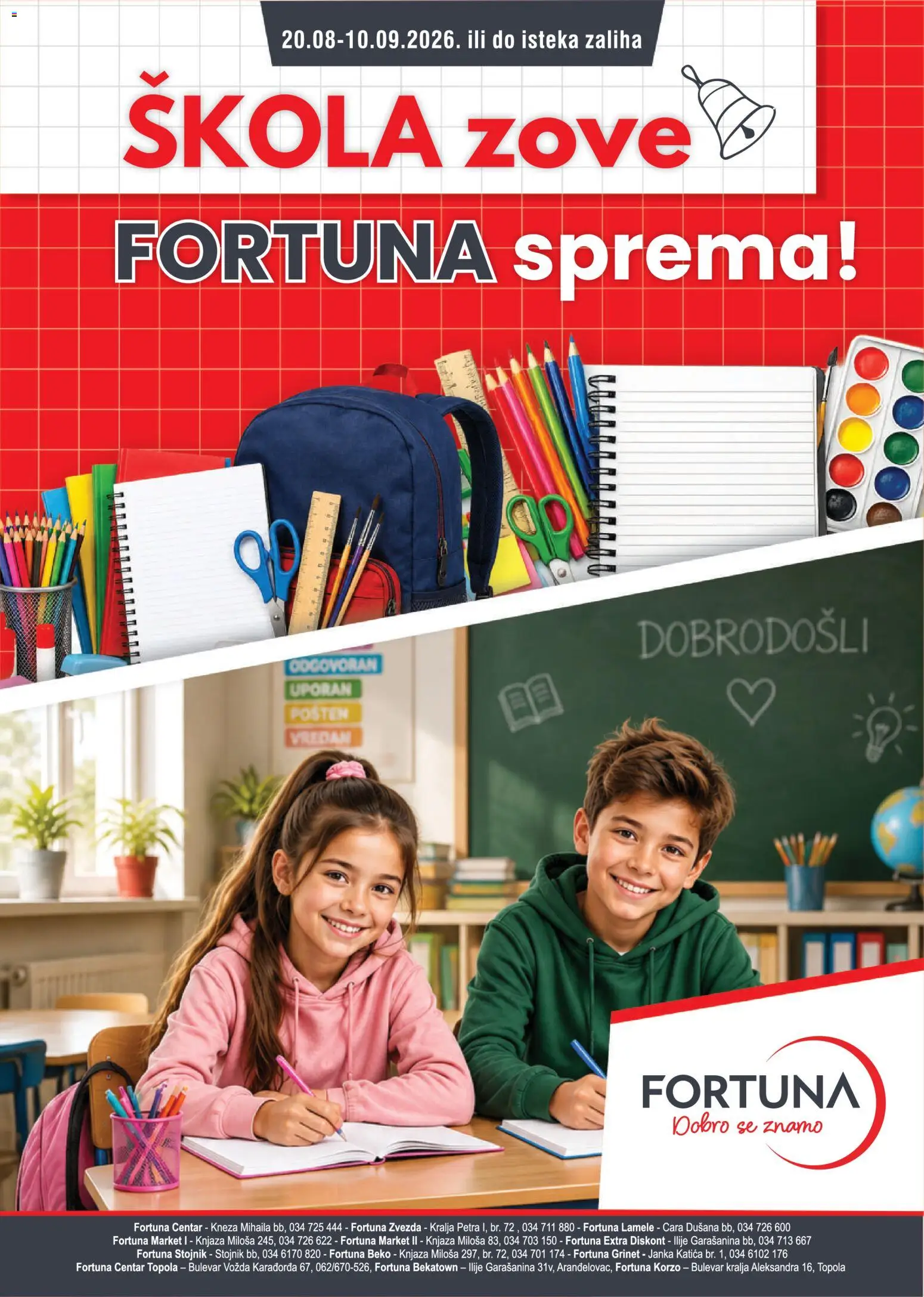 Pregled Fortuna Market kataloga - važi od 20.08.2026