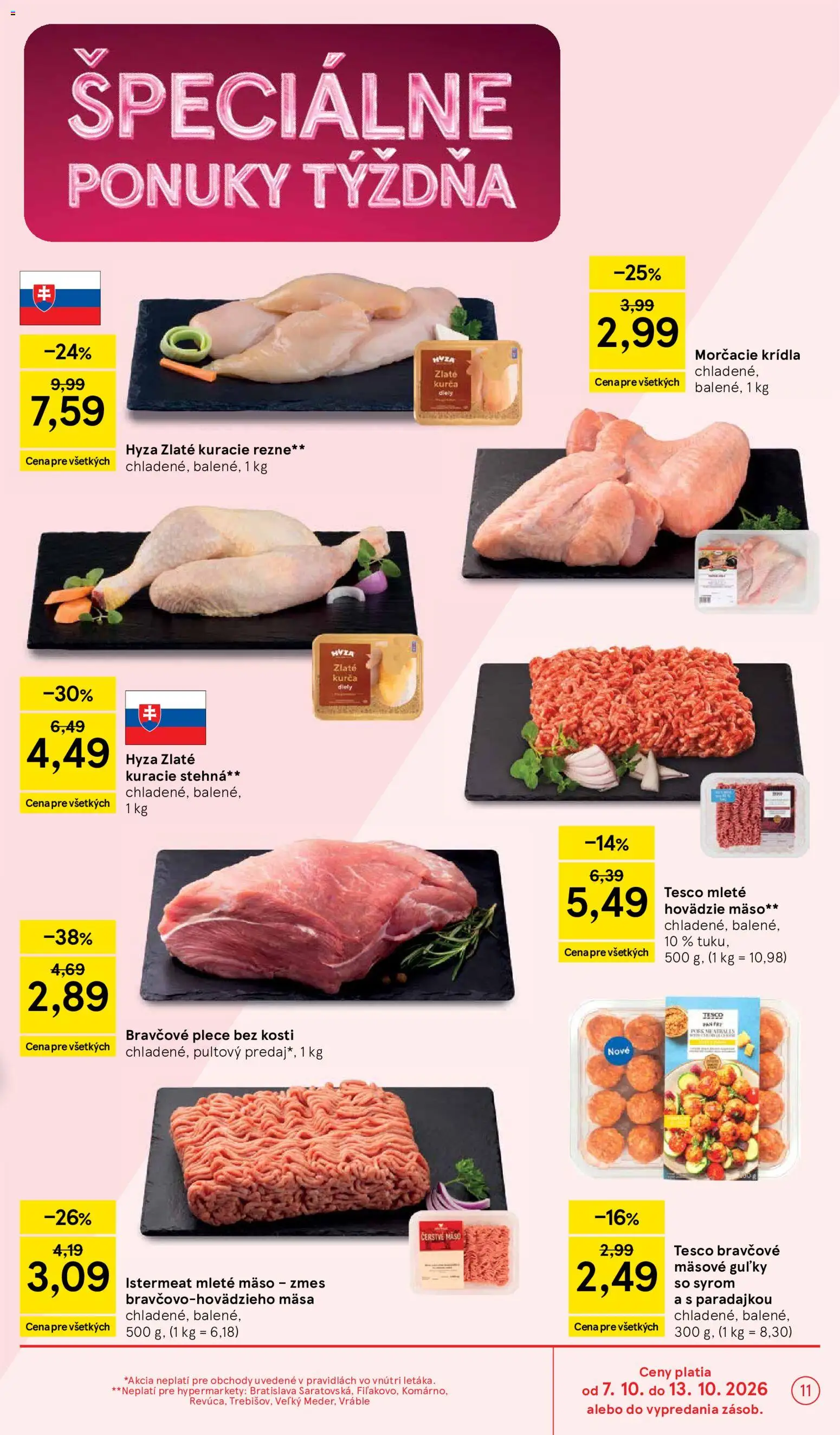 Náhľad Tesco letáku platného od 07.10.2026