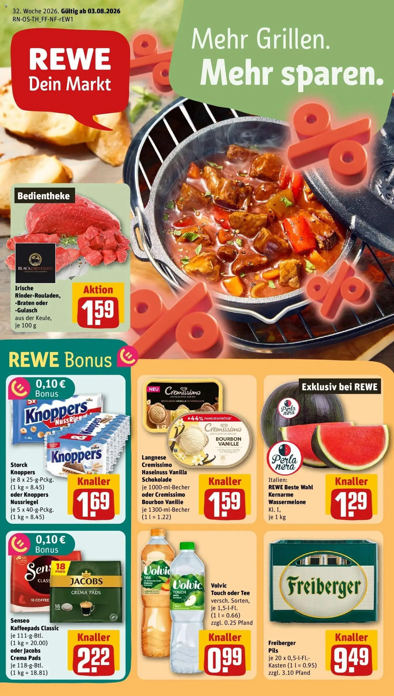 Vorschau von dem Prospekt des Geschäftes Rewe, gültig ab dem 03.08.2026