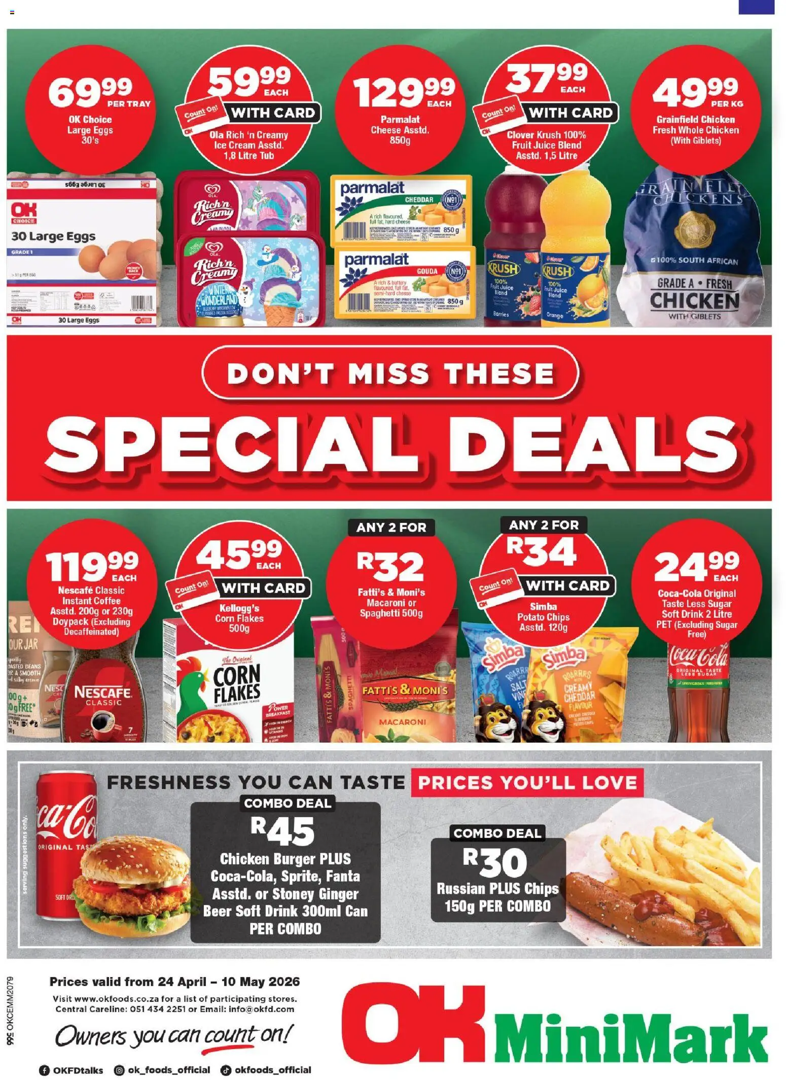 Preview of OK Foods flyer valid from 24/04/2026