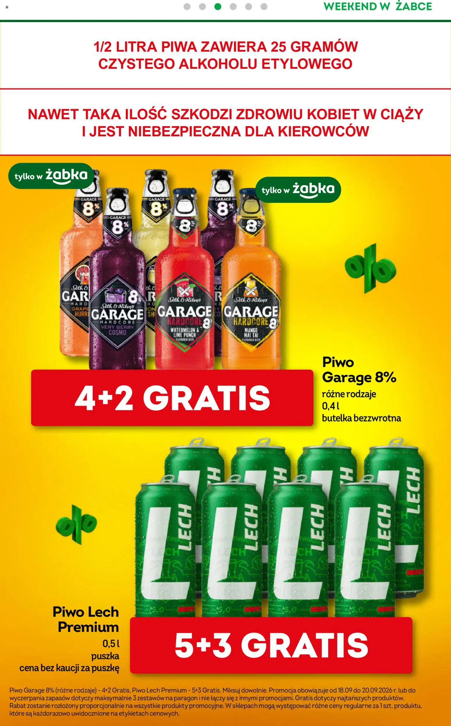 Pogląd gazetki "Żabka gazetka - Weekendowe promocje" ze sklepu Żabka ważnej od 18.09.2026