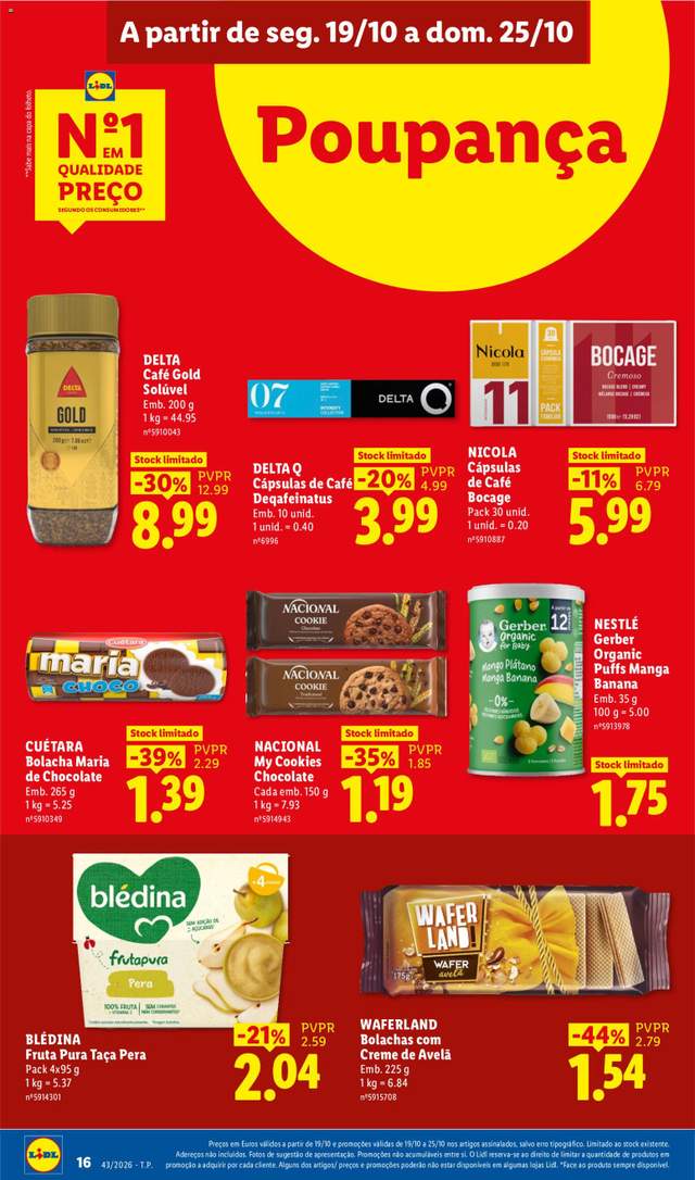 Novo folheto Lidl a partir de 19/10