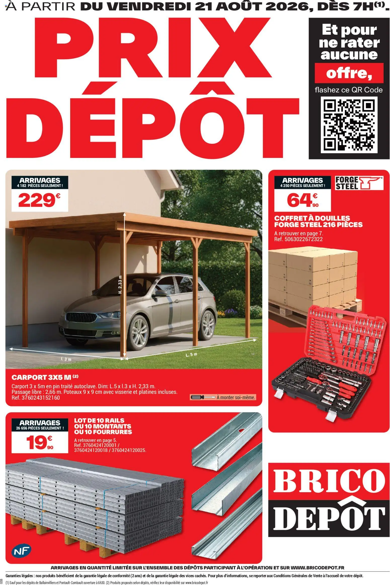 Prévisualisation de Brico Dépôt catalogue du magasin Brico Dépôt formulaire valide 21/08/2026