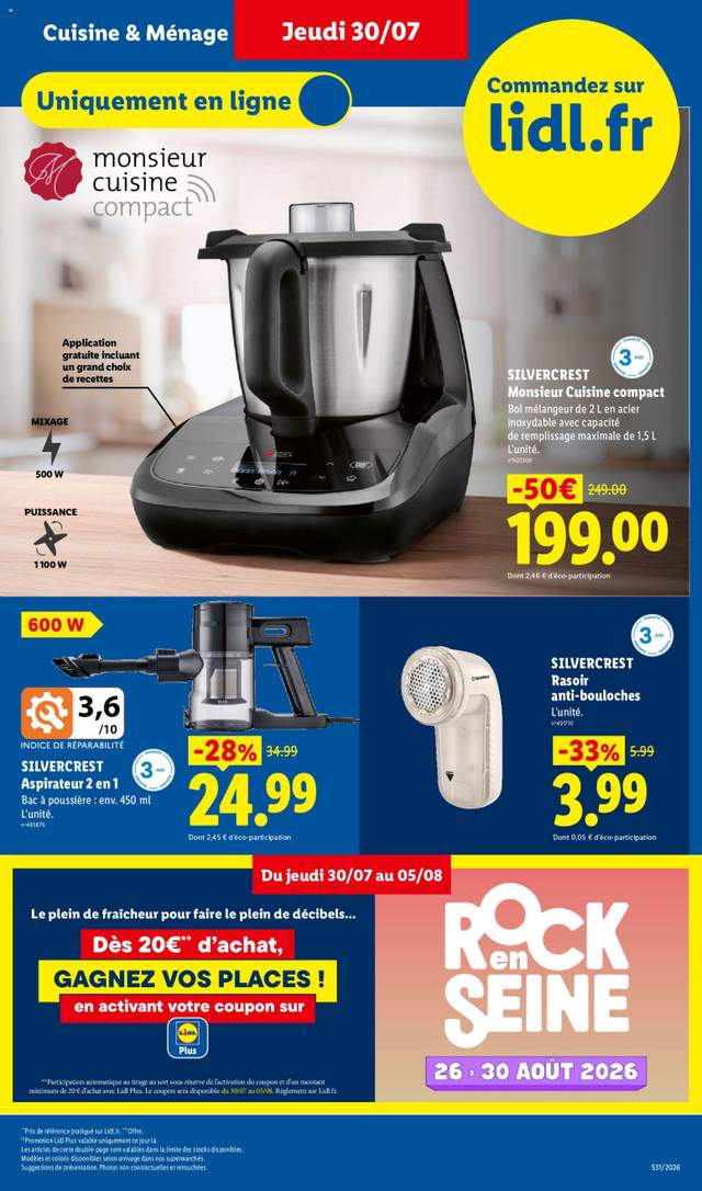 Nouveau catalogue Lidl à partir du 30/07