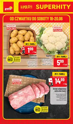 Pogląd gazetki "POLOmarket gazetka - Super Hity" ze sklepu POLOmarket ważnej od 18.06.2026