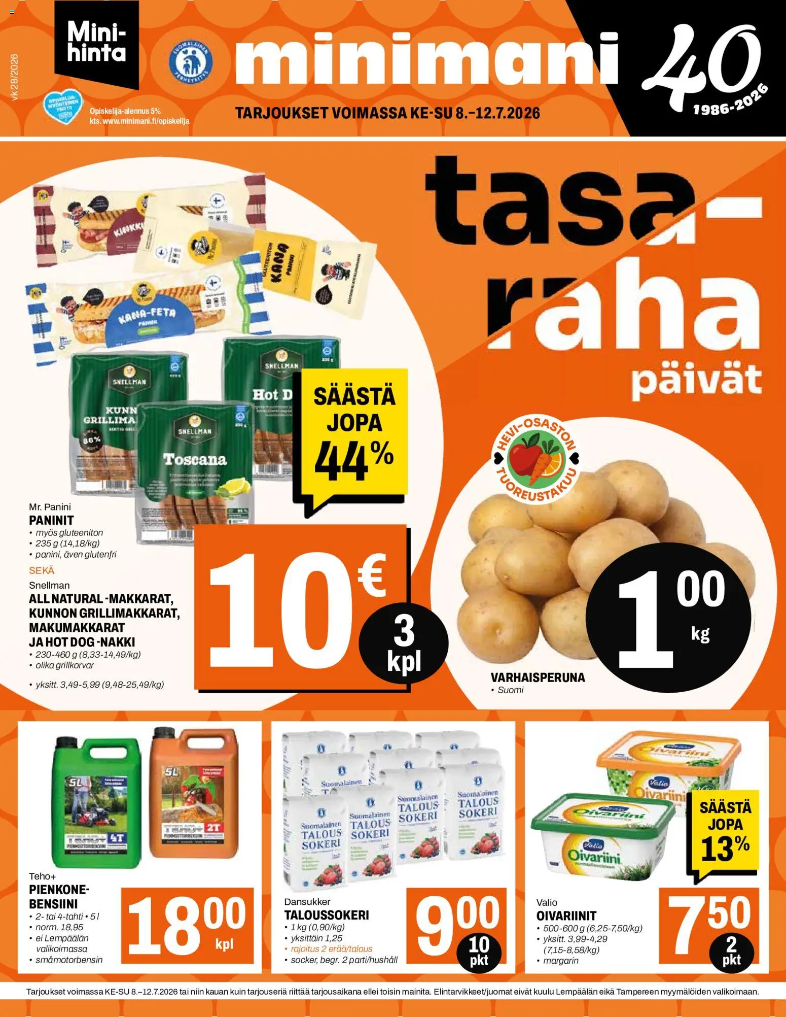 Kaupan Minimani Minimani tarjoukset esikatselu, voimassa 08/07/2026