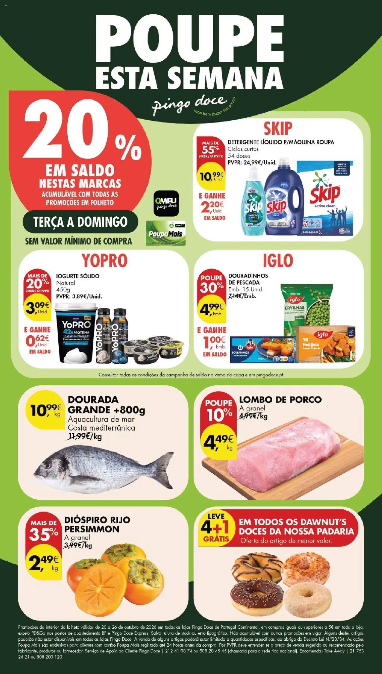 Pré-visualização do folheto da loja Pingo Doce válida a partir de 20/10/2026