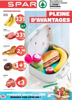 Prévisualisation de Spar Publicité du magasin Spar formulaire valide 27/08/2026
