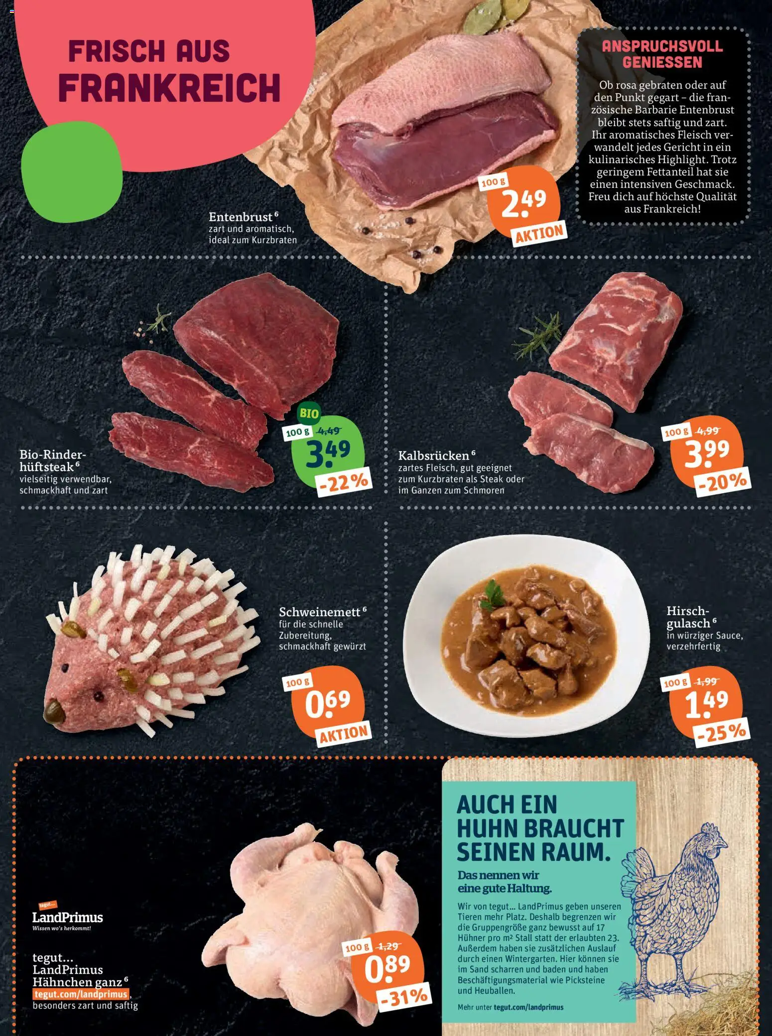 Vorschau von dem Prospekt des Geschäftes Tegut, gültig ab dem 07.09.2026 - Steak, Fleisch, Hahnchen
