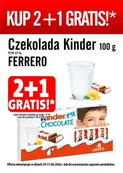 Pogląd gazetki "Prim Market promocja - Kinder Czekolada" ze sklepu Prim Market ważnej od 29.05.2026