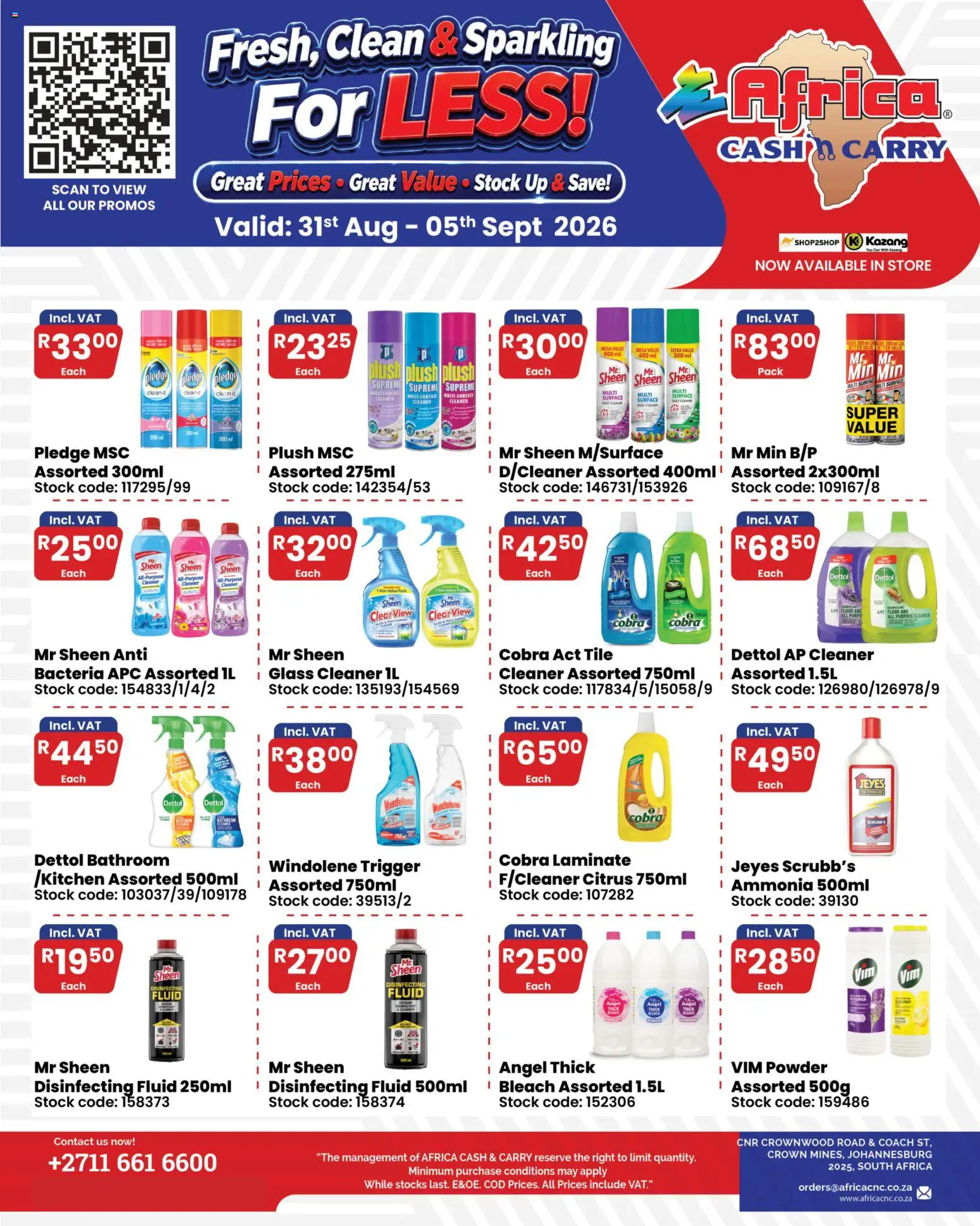 Preview of Africa Cash & Carry flyer valid from 31/08/2026