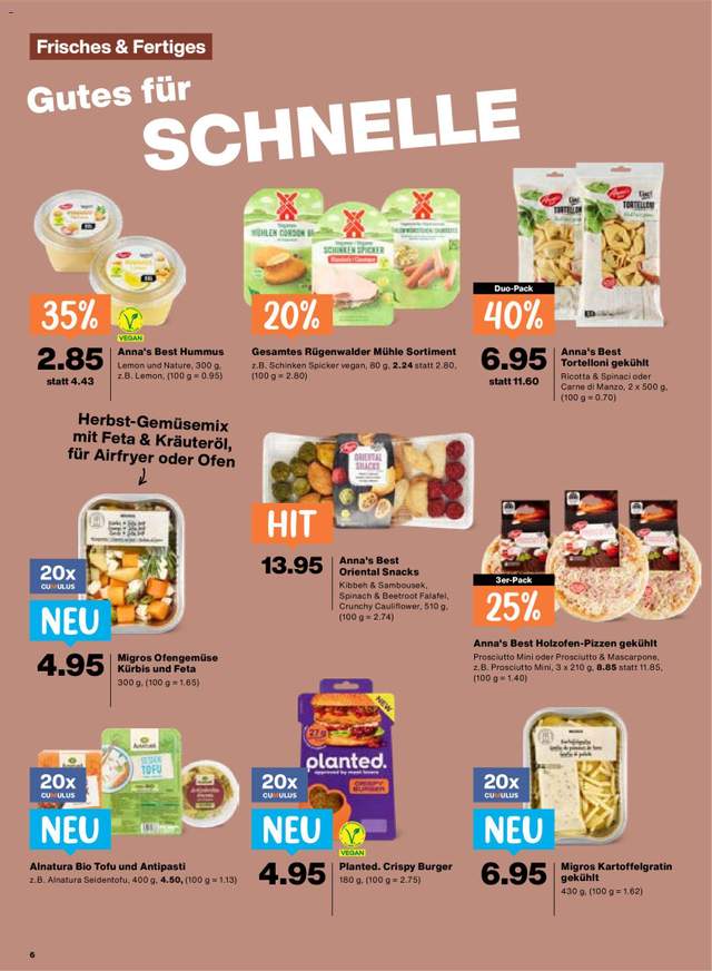 Neue Migros Aktionen ab 15.10.