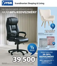 JYSK - JYSK akciós újság megtekintése, amely érvényes 2026.08.26.-től
