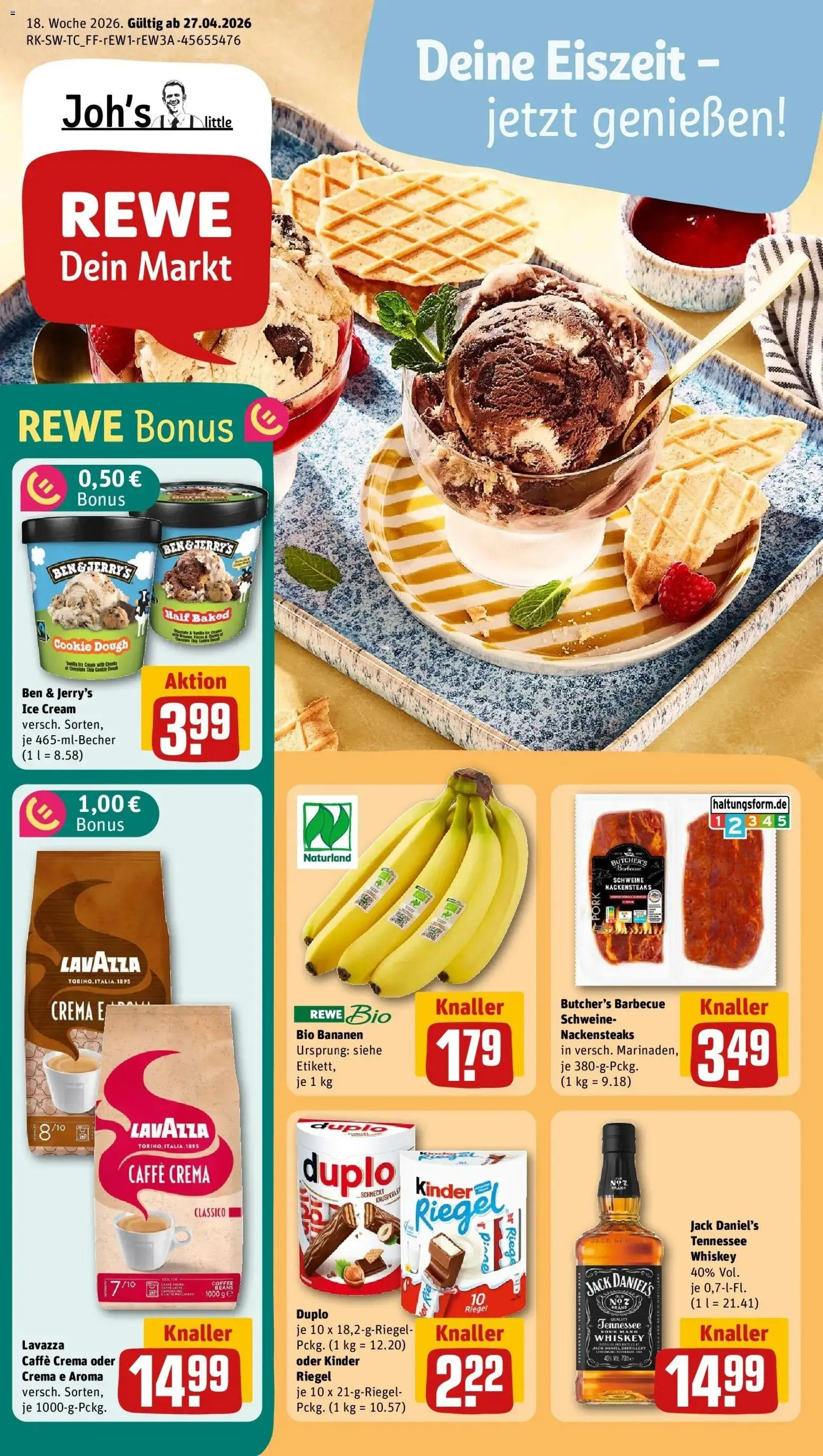 Vorschau von dem Prospekt des Geschäftes Rewe, gültig ab dem 27.04.2026