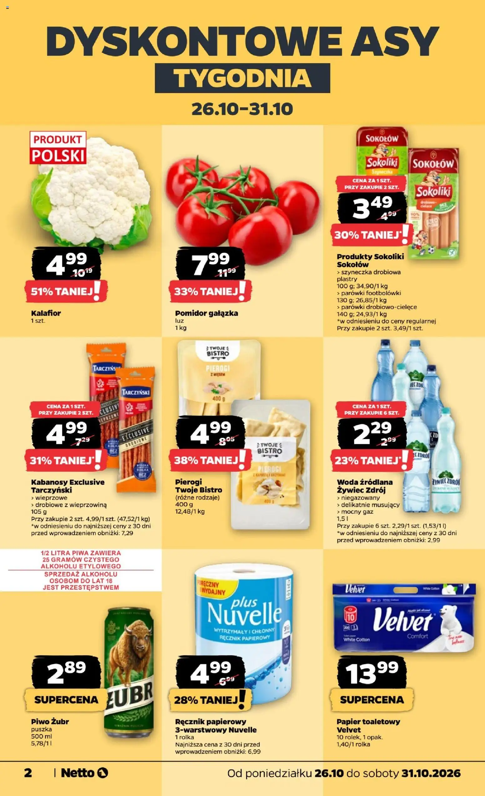 Pogląd gazetki "Netto gazetka od poniedziałku" ze sklepu Netto ważnej od 26.10.2026