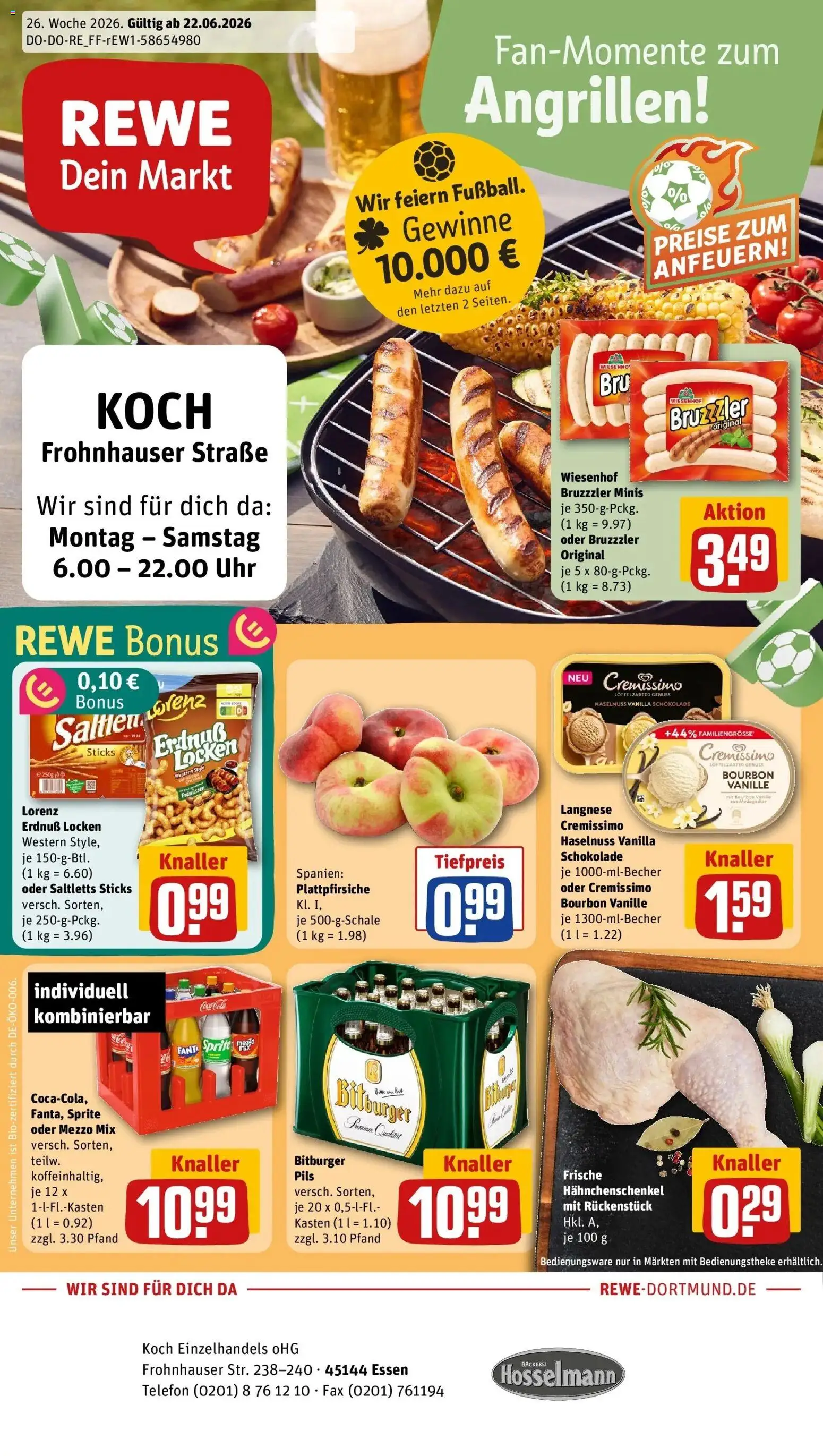 Vorschau von dem Prospekt des Geschäftes Rewe, gültig ab dem 22.06.2026