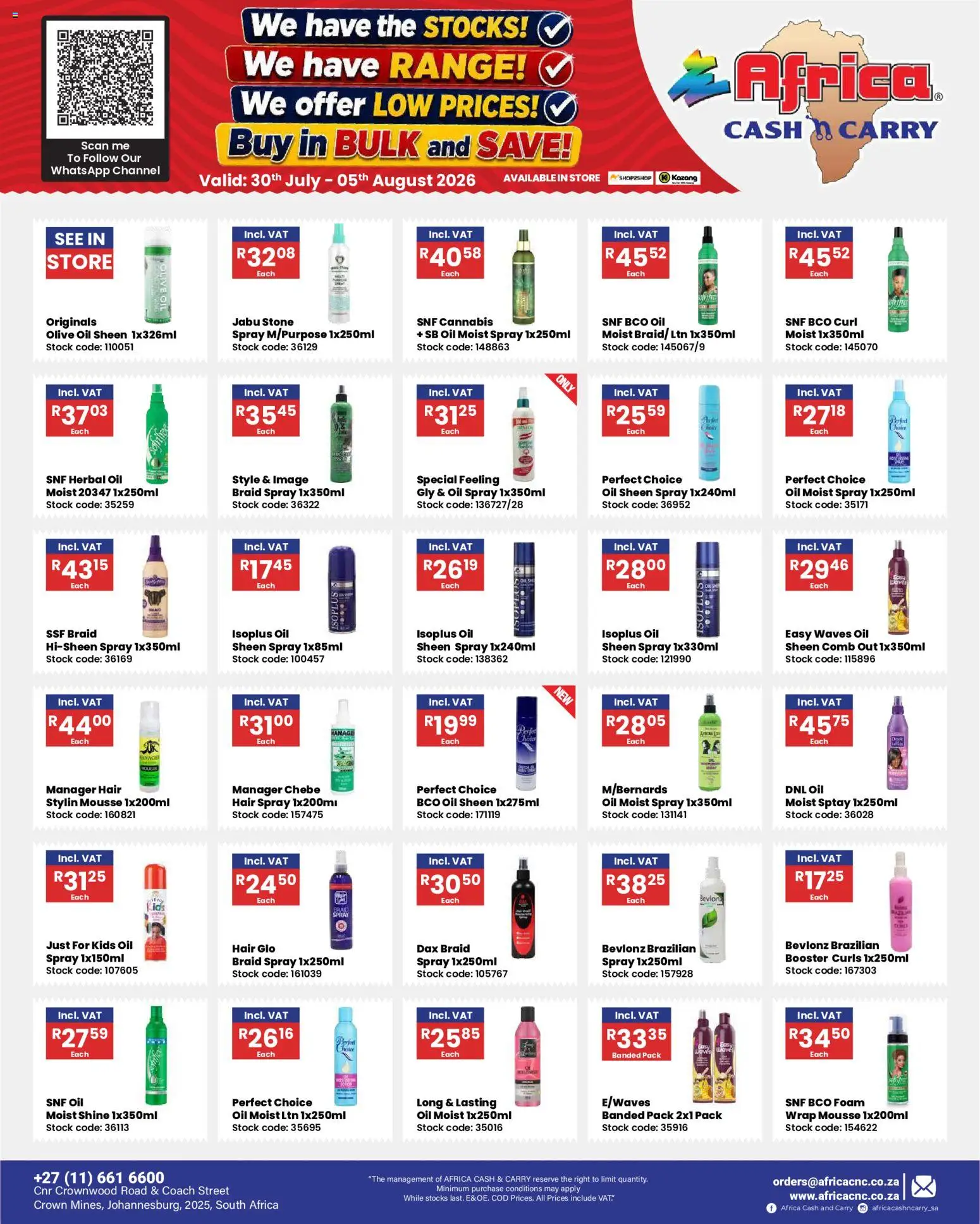 Preview of Africa Cash & Carry flyer valid from 30/07/2026