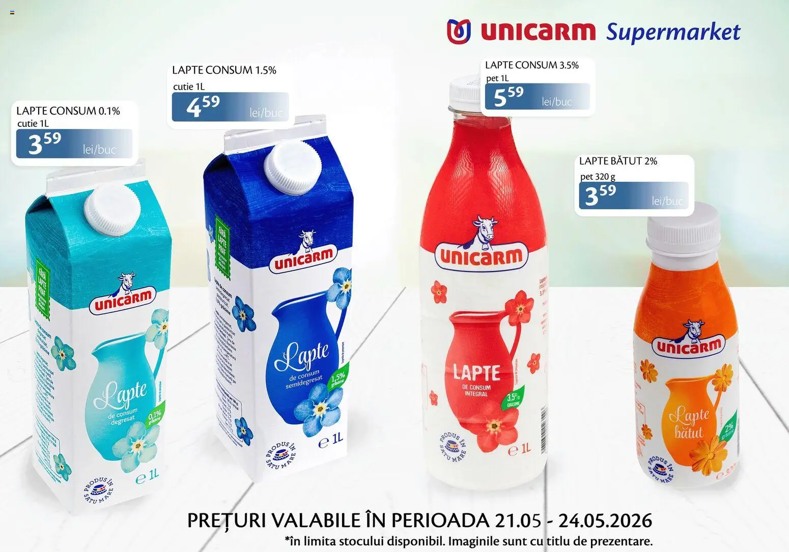Previzualizarea de cataloage: Unicarm Unicarm Catalog Produse lactate valabil de la 21.05.2026