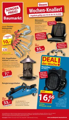 Vorschau von dem Prospekt des Geschäftes Sonderpreis Baumarkt, gültig ab dem 10.10.2026