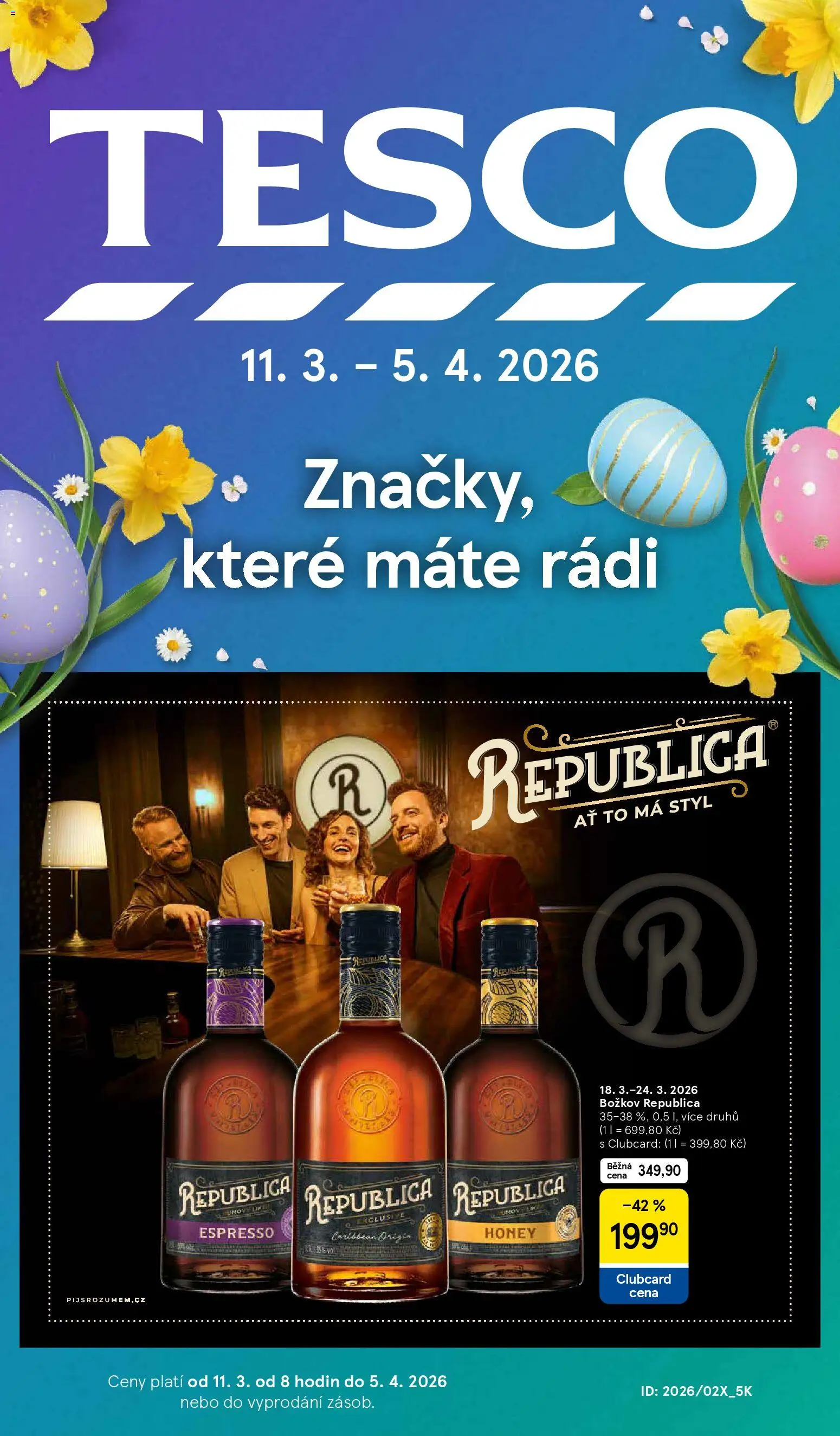Náhled nabídky: Tesco Tesco katalog - Jaro platný od 11.03.2026 - Božkov, Božkov Republica, Republica, Republica Honey