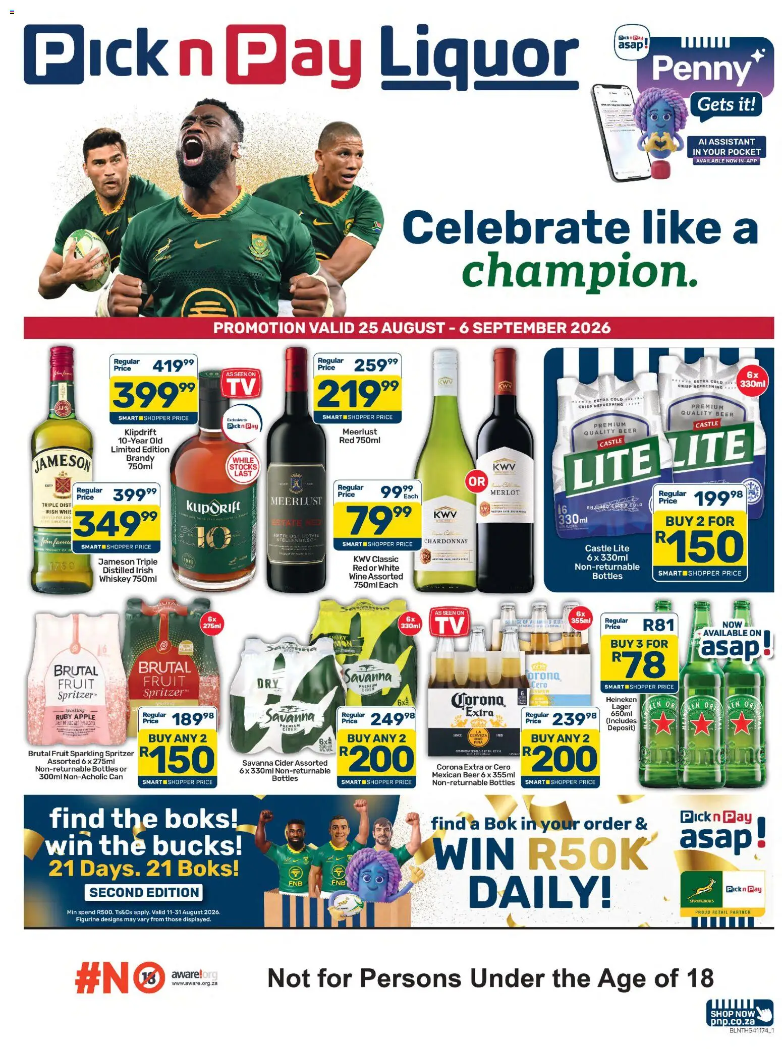 Preview of Pick n Pay flyer valid from 25/08/2026