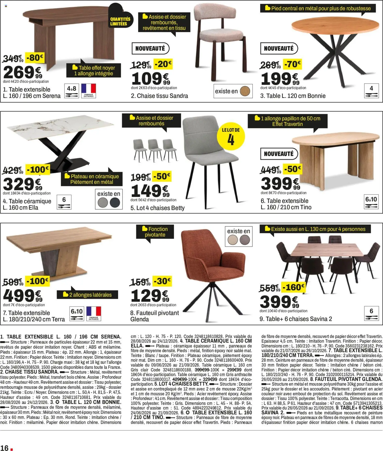 Prévisualisation de But catalogue du magasin But formulaire valide 28/08/2026 - Peinture, Chaises, Table, Sable, Ceinture, Mousse, Plateau, Cire