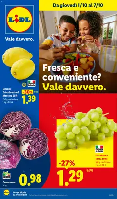 Anteprima dell'opuscolo Lidl volantino Fresca e conveniente dal negozio Lidl valido da 01/10/2026