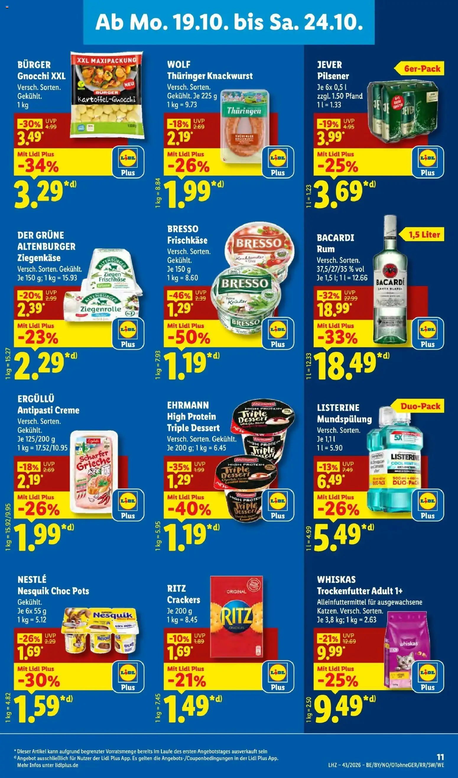 Vorschau von dem Prospekt des Geschäftes Lidl, gültig ab dem 19.10.2026