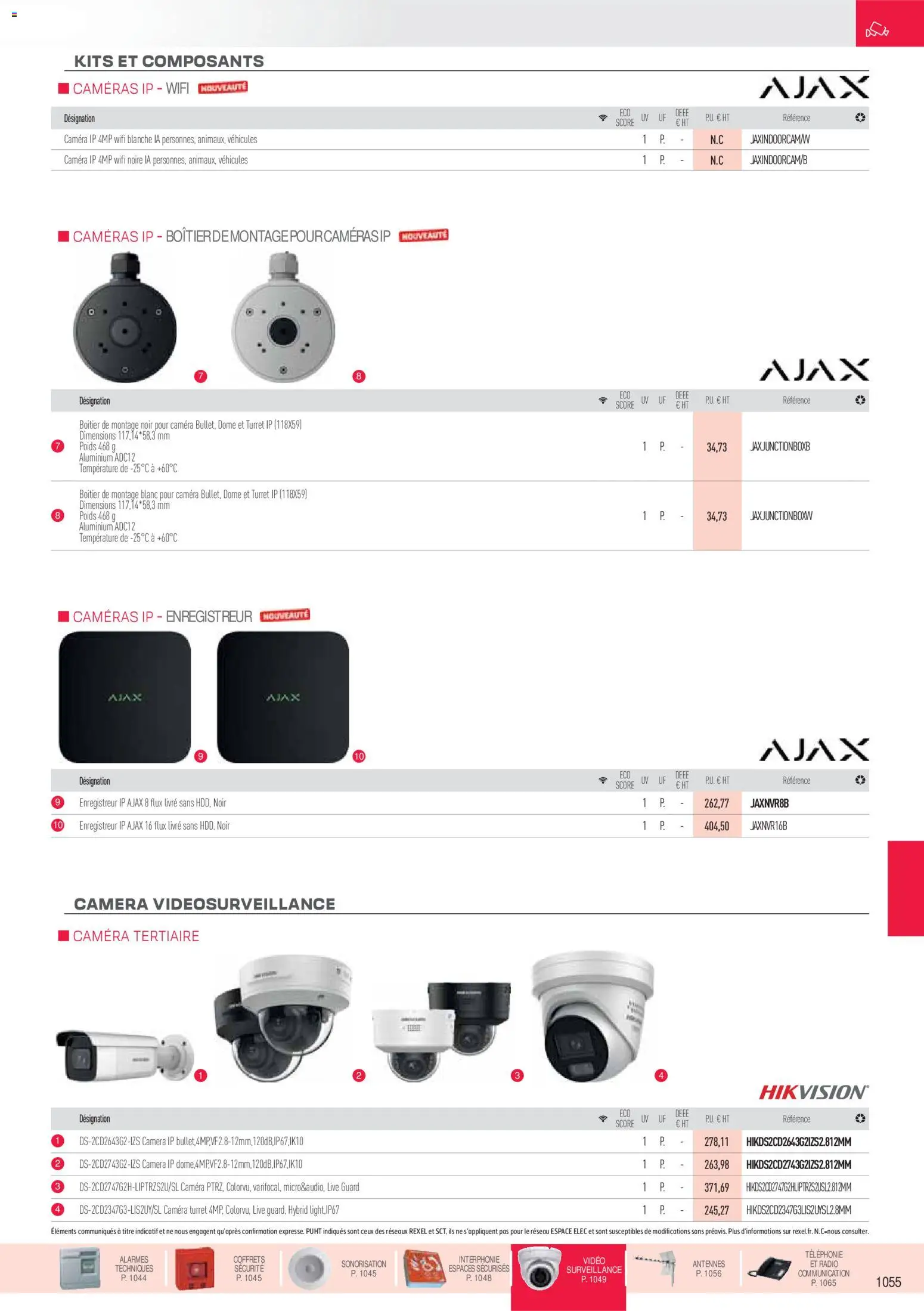 Prévisualisation de Brochure sécurité, communication du magasin Rexel formulaire valide 18/11/2025 - Vidéo, Radio, Livre, Ajax, Poids, Caméra
