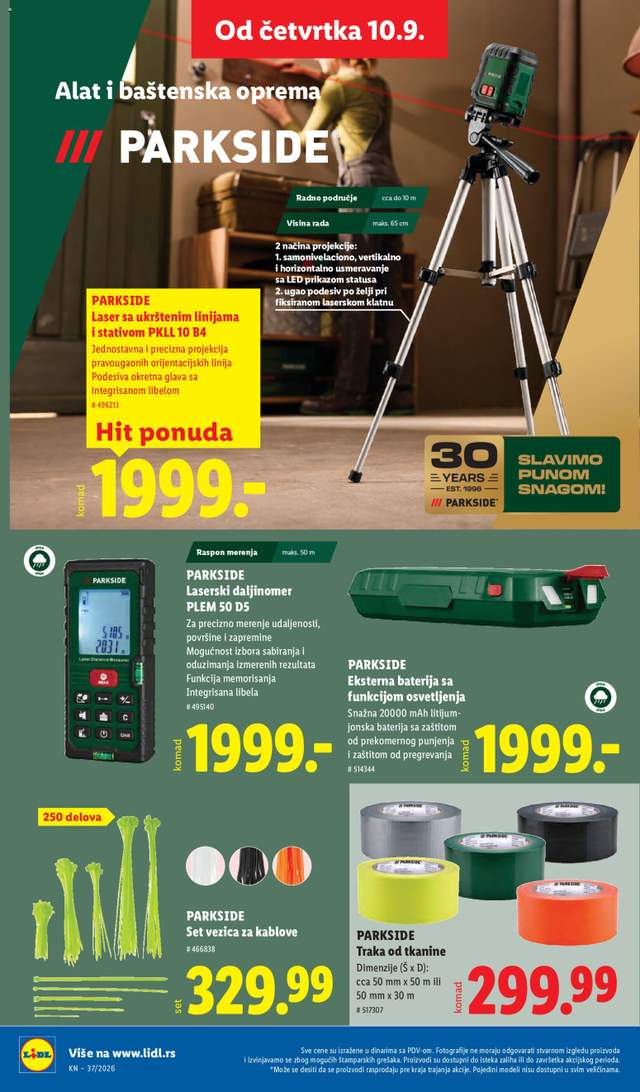 Novi Lidl katalog od 10.09.