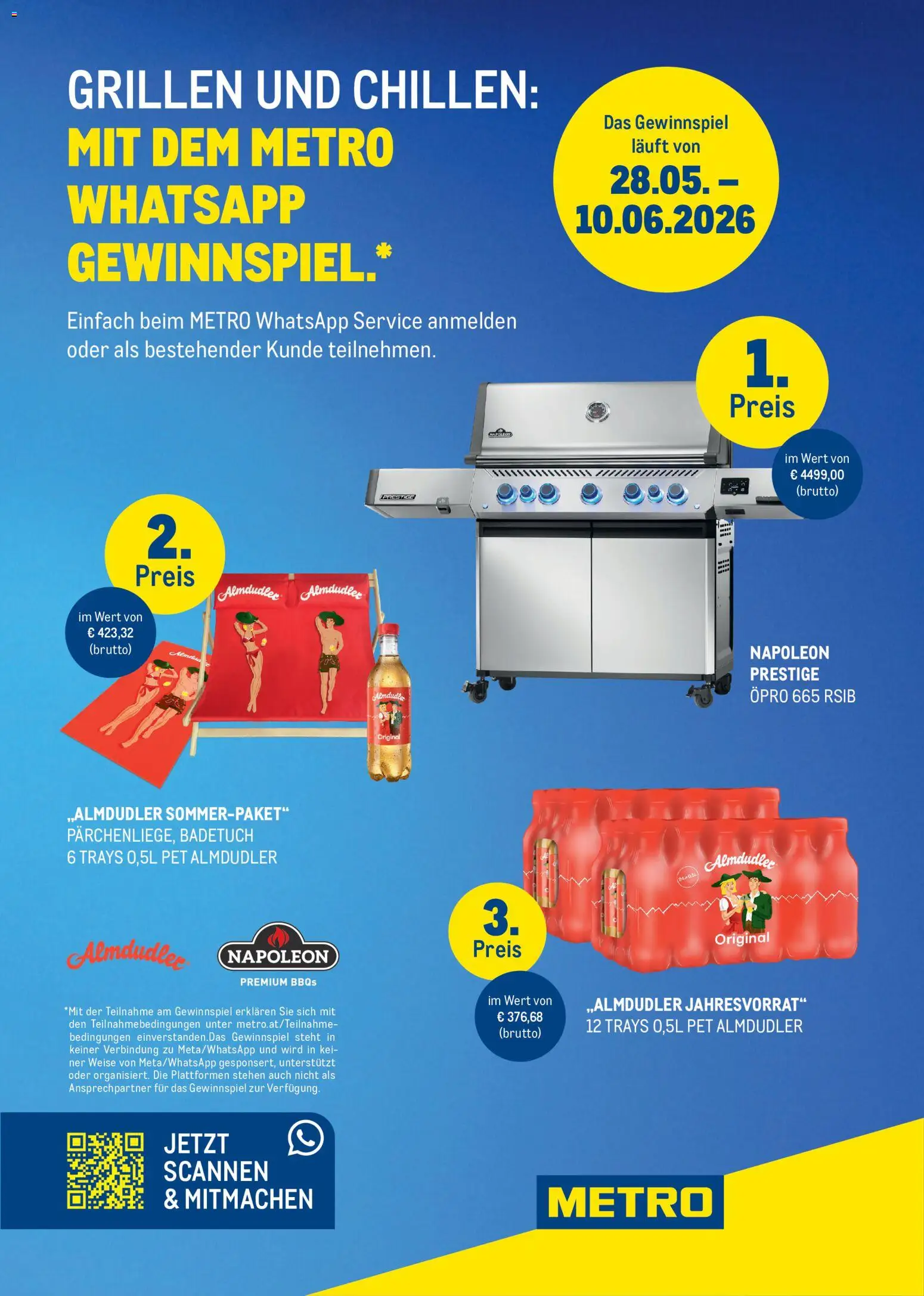 Vorschau der Angebote: Metro Metro angebote WhatsApp Gewinnspiel gültig ab 28.05.2026