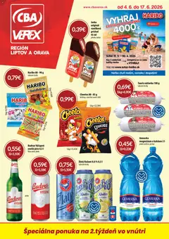 Náhľad CBA Verex letáku platného od 04.06.2026