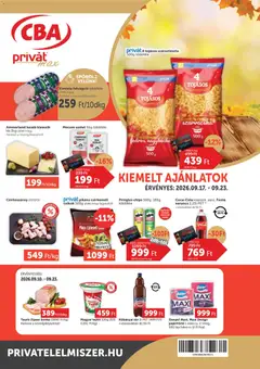 PRIVÁT - PRIVÁT Aktuális szórólap MAX megtekintése, amely érvényes 2026.09.17.-től