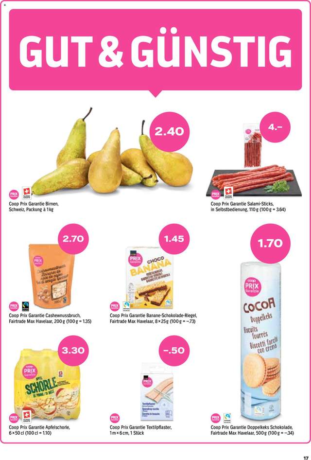 Neue Coop Aktionen ab 17.09.